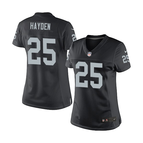 Women's Nike Oakland Raiders 25 D.J.Hayden Limited Black Team Color NFL ...