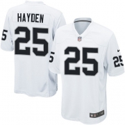 Youth Nike Oakland Raiders 25 D.J.Hayden Elite White NFL Jersey