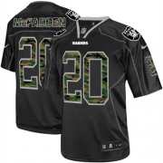 Men's Nike Oakland Raiders 20 Darren McFadden Elite Black Camo Fashion NFL Jersey