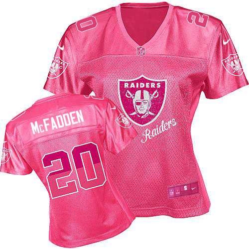 Women's Nike Oakland Raiders 20 Darren McFadden Game Pink 2012 Fem Fan ...