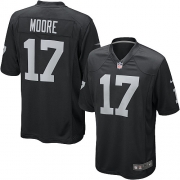 Youth Nike Oakland Raiders 17 Denarius Moore Game Black Team Color NFL Jersey