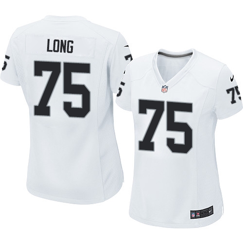 Women's Nike Oakland Raiders 75 Howie Long Elite White NFL Jersey