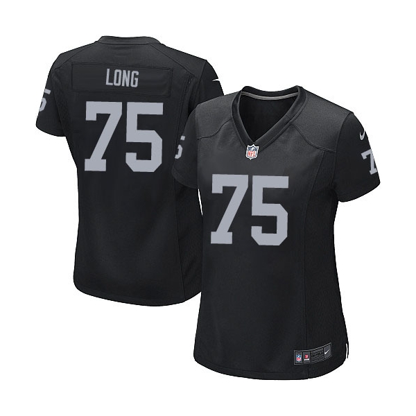 Women's Nike Oakland Raiders 75 Howie Long Game Black Team Color NFL Jersey