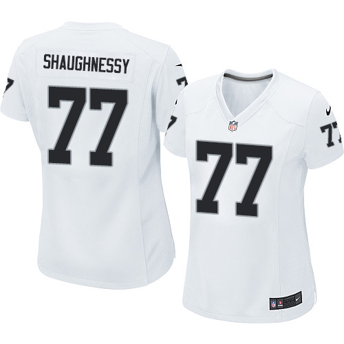 Women's Nike Oakland Raiders 77 Matt Shaughnessy Game White NFL Jersey