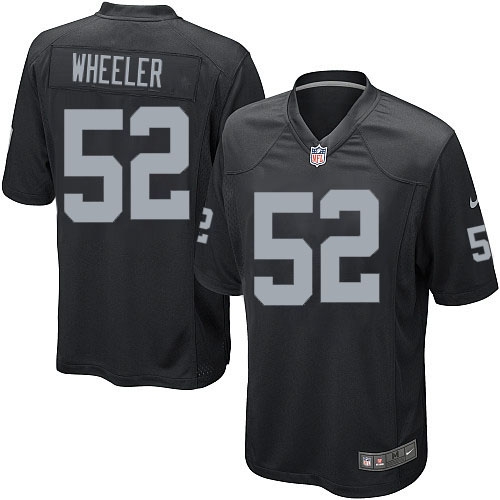 Men's Nike Oakland Raiders 52 Philip Wheeler Game Black Team Color NFL Jersey