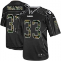 Men's Nike Oakland Raiders 33 Tyvon Branch Elite Black Camo Fashion NFL Jersey